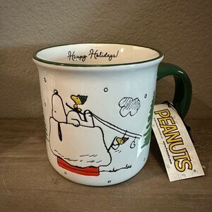 Sale! Peanuts Snoopy/Woodstock Happy Holidays Mug